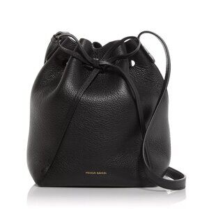 NWT ✅ Mansur Gavriel MINI Leather Bucket Bag in Black ❤️ NWT + DUST BAG